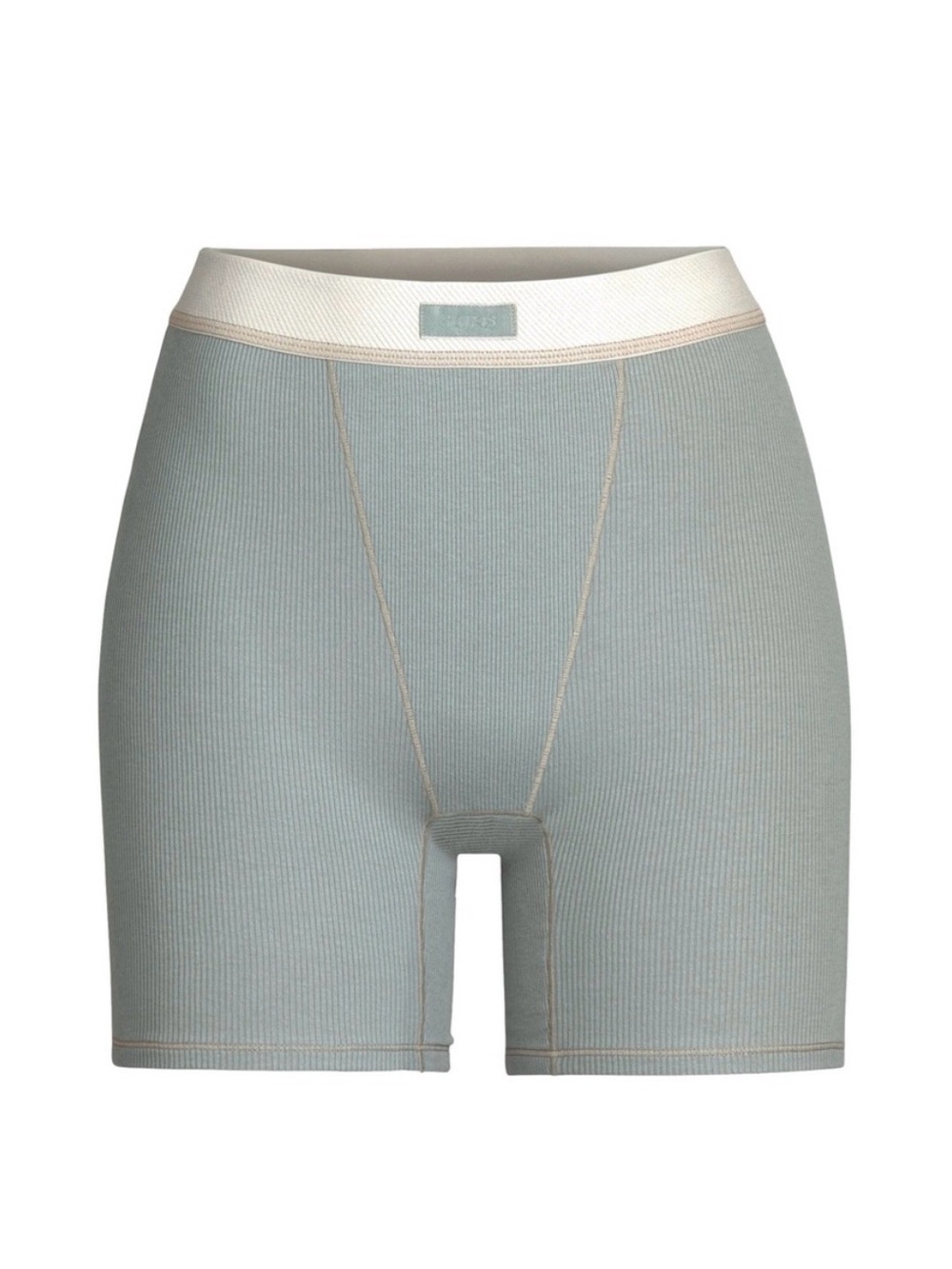 🌿 SKIMS Cotton Rib Boxer Short Mineral Green Size S NWT ✨